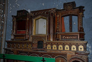 Klosterkirche: der von Bruder Johannes angefertigte Altar