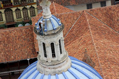 Sichtung der Kathedrale wegen Reparaturarbeiten