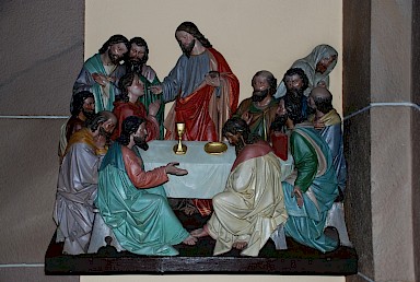 Schnitzerei von Bruder Johannes: Das letzte Abendmahl